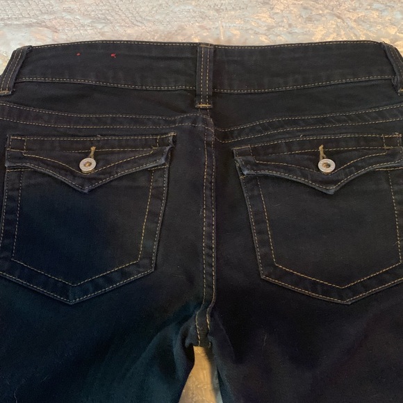 GUESS JEANS 28X33 boot cut , Flap pockets , Black. - Picture 3 of 4